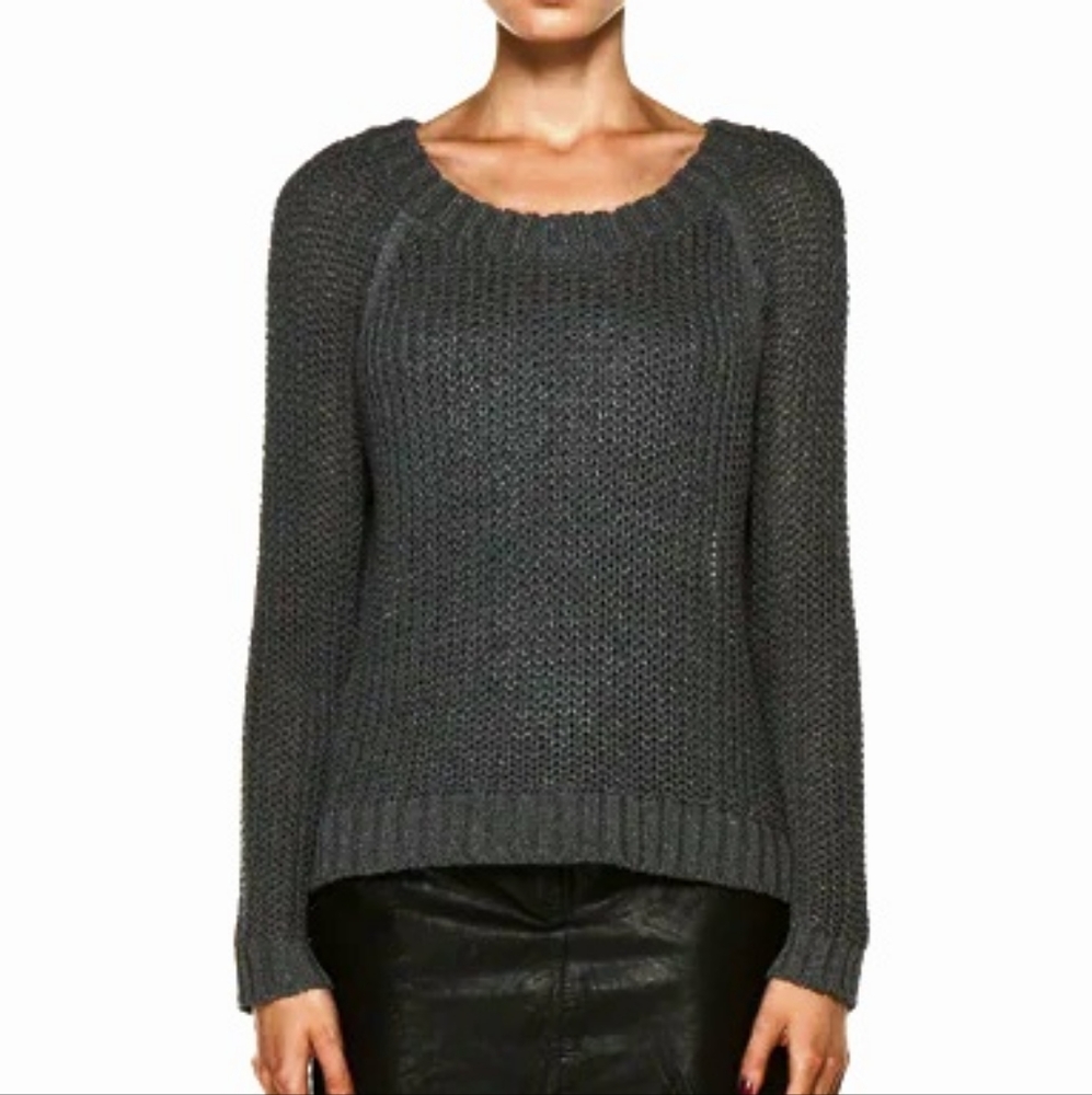 Rag & Bone Gray Metallic Sweater - Picture 2 of 12